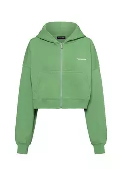 Толстовка на молнии LANA LOGO CROPPED Pegador, зеленый