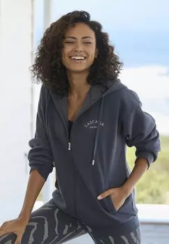 Толстовка на молнии LASCANA, антрацит