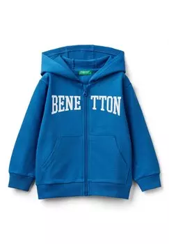 Толстовка на молнии LIGHTWEIGHT United Colors of Benetton, синий