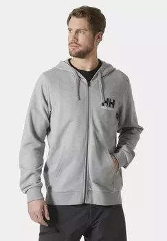 Толстовка на молнии LOGO FULL HOODIE Helly Hansen, серый