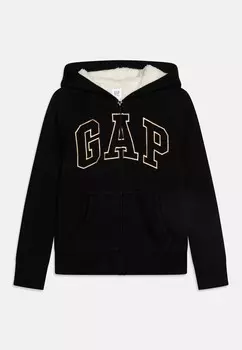 Толстовка на молнии LOGO GIRLS GAP, черный