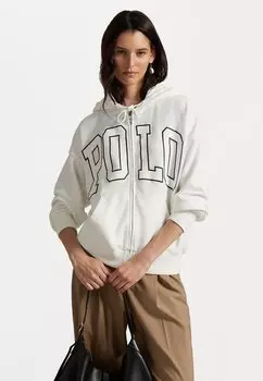 Толстовка на молнии LOGO LIGHTWEIGHT FLEECE FULL ZIP HOODIE Polo Ralph Lauren, кремовый