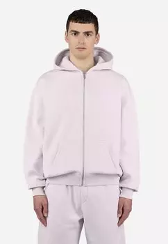 Толстовка на молнии LOGO OVERSIZED JACKET Pegador, цвет Washed Light Lilac/White