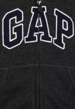 Толстовка на молнии Logo Toddler Boy GAP, темно-серый вереск