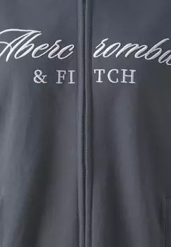Толстовка на молнии LONG LIFE LOGO HOODED Abercrombie & Fitch, темно-синий