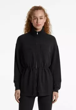 Толстовка на молнии LONG SOFT TOUCH WITH POCKETS OYSHO, черный