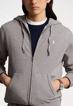 Толстовка на молнии LOOPBACK FLEECE FULL-ZIP HOODIE Ralph Lauren, темно-серый