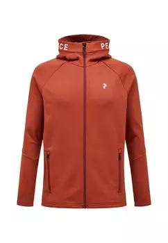 Толстовка на молнии M Rider Zip Peak Performance, цвет dunkelorange