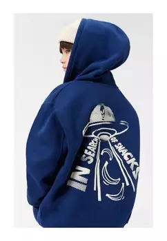 Толстовка на молнии MAZZ HOODIES Molo, темно-синий