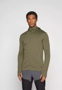 Толстовка на молнии MERINO 260 MID WEIGHT QUANTUM ZIP HOODIE Icebreaker, оливковый