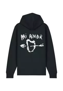 Толстовка на молнии MI AMOR BACK EMBROIDERY Mira Paris, черный