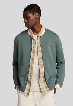 Толстовка на молнии MID LAYERS HALF TIPPED - Bomber Jacket Lyle & Scott, серый