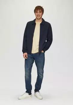 Толстовка на молнии MIT EINGRIFFTASCHEN QS, темно-синий