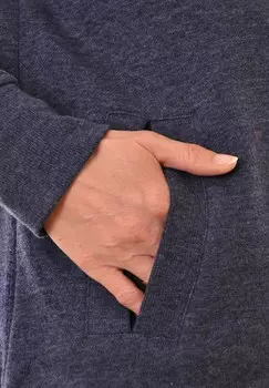 Толстовка на молнии MIT KUSCHELFAKTOR Navigazione, темно-синий