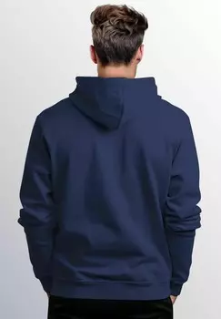 Толстовка на молнии MIT LOGO-PRINT WELLE RETRO MOTIV FASHION STREETSTYLE Neverless, темно-синий