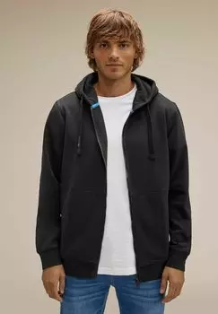 Толстовка на молнии Mit Taschen Street One MEN, цвет schwarz