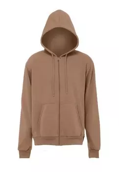 Толстовка на молнии Mo, коричневый