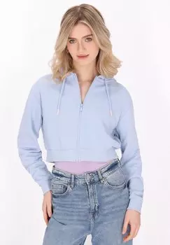 Толстовка на молнии myMo, светло-голубой