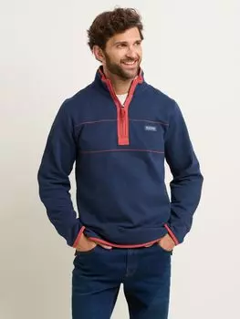 Толстовка на молнии на четверть Brakeburn, темно-синий