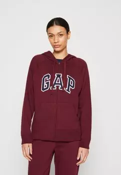Толстовка на молнии НАСЛЕДИЕ GAP, рубиновый винный