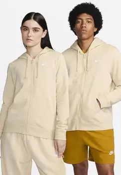 Толстовка на молнии Nike NSW CLUB FLC FZ STD, песчаный сугроб белый