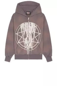 Толстовка на молнии Nonagram Pleasures, smoke