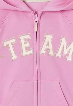 Толстовка на молнии OEKO-TEX Vertbaudet, светло-розовый