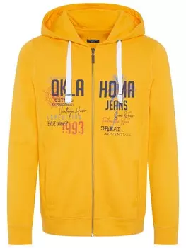 Толстовка на молнии Oklahoma Jeans, апельсин