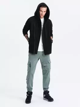 Толстовка на молнии Ombre, черный