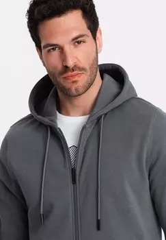 Толстовка на молнии Ombre, темно-серый