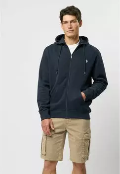 Толстовка на молнии OTTO U.S. Polo Assn., темно-синий