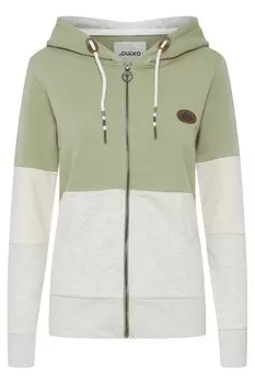 Толстовка на молнии Oxmo Kate, светло-зеленый