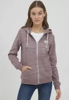 Толстовка на молнии Oxmo, коричневый меланж