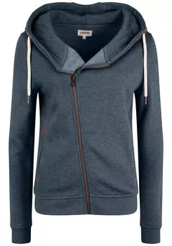 Толстовка на молнии Oxmo Vicky, синий/темно-синий