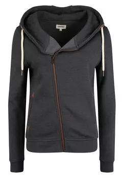 Толстовка на молнии OXVICKY KAPUZENSWEATJACKE Oxmo, темно-серый