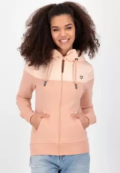 Толстовка на молнии PALINAAK A HOODED alife & kickin, цвет Mottled Brown