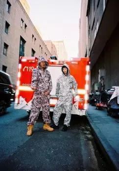 Толстовка на молнии PEACE WITHIN ALL OVER PRINT Grimey, светло-серый