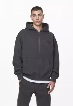 Толстовка на молнии Pegador КУРТКА OVERSIZED С ЛОГОТИПОМ, стираный вулканический серый цвет