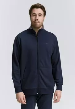 Толстовка на молнии PLUS SIZE - MIT STEHKRAGEN TOM TAILOR, темно-синий