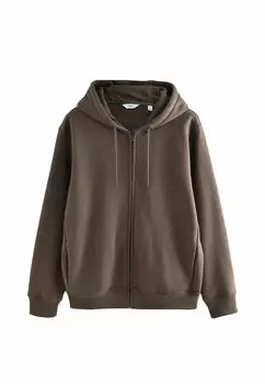Толстовка на молнии PREMIUM RICH - REGULAR FIT Next, коричневый