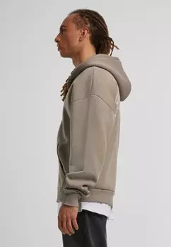 Толстовка на молнии PROHIBITED, бежевый