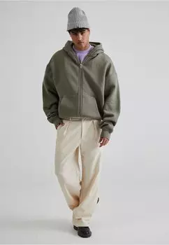 Толстовка на молнии PROHIBITED, зеленый