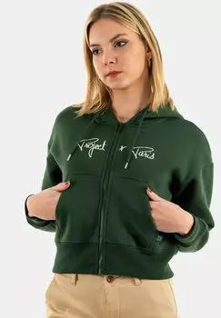 Толстовка на молнии Project X Paris, зеленый