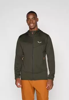 Толстовка на молнии PUEZ ALTAVIA Salewa, оливковый