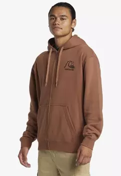 Толстовка на молнии Quiksilver, коричневый