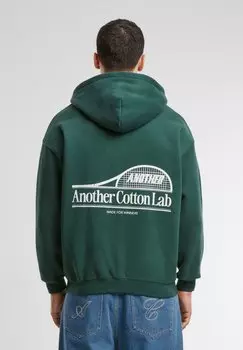 Толстовка на молнии RACKET HOODIE Another Cotton Lab, зеленый