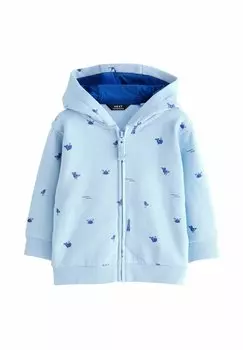 Толстовка на молнии REGULAR FIT - ALL OVER PRINT HOODIE Next, синий