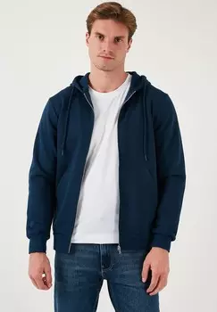 Толстовка на молнии REGULAR FIT Buratti, темно-синий