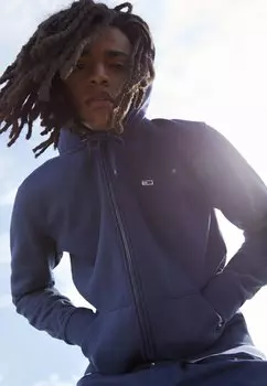 Толстовка на молнии REGULAR ZIP HOOD Tommy Jeans, сумеречный темно-синий