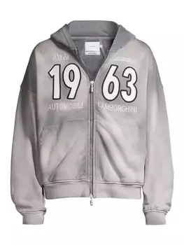 Толстовка на молнии RHUDE x Lamborghini Automobili R H U D E, серый